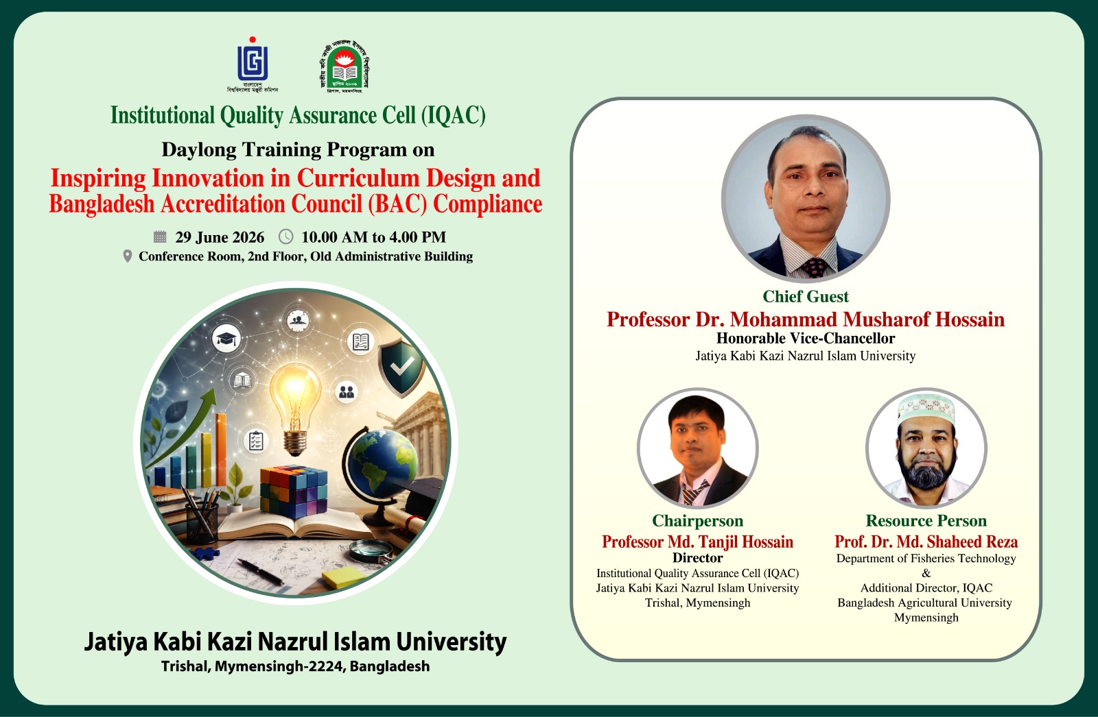 `Inspiring Innovation in Curriculum Design and Bangladesh Accreditation Council (BAC) Compliance’